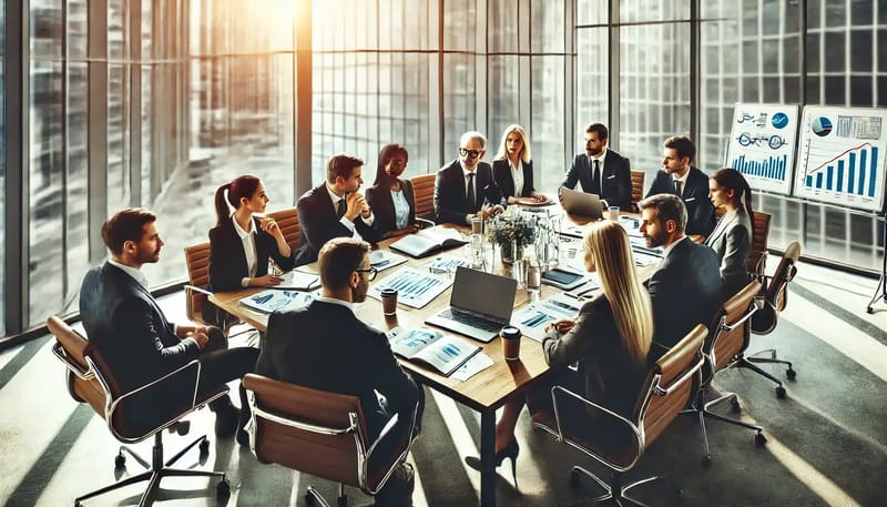 Reunião de Negócios: Alinhe Objetivos e Decisões