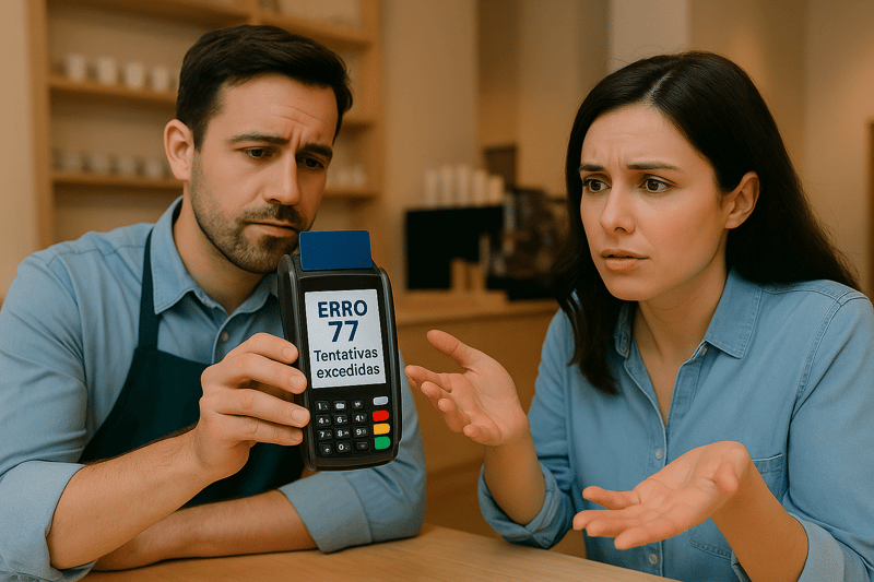Código 77 no cartão de crédito: O que fazer? Como resolver?