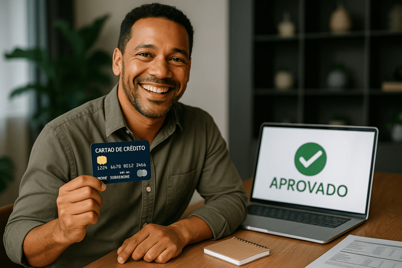 Cartão de crédito limite 5 mil para negativado