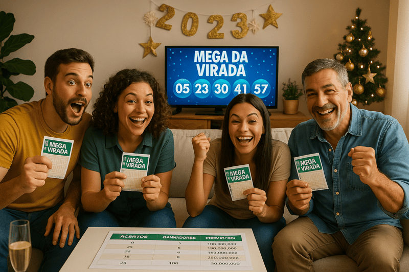 Quanto ganha quem acerta 5 números na Mega da Virada?