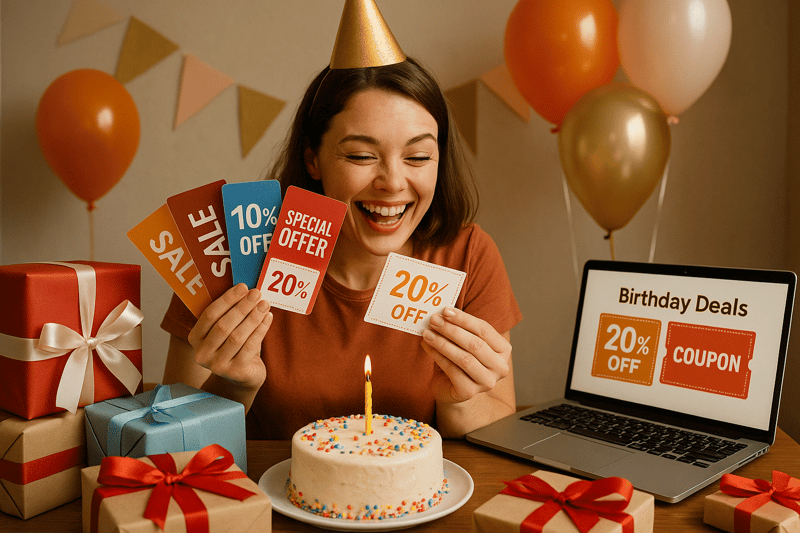 Brindes de Aniversário: Ganhe Coisas Grátis!