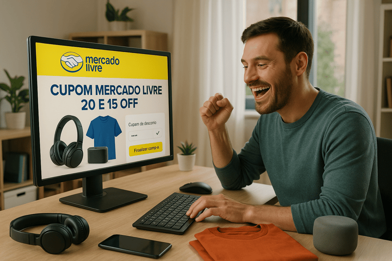 Cupom Mercado Livre: Economize R$20 e R$15