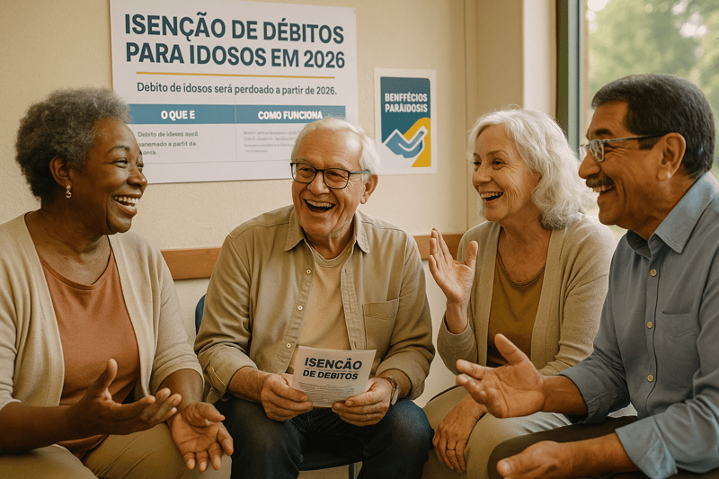 Governo libera isenção de débitos para idosos em 2026