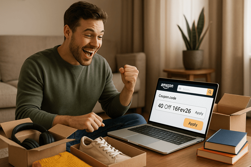Cupom Amazon 40% Off até 16/02/26