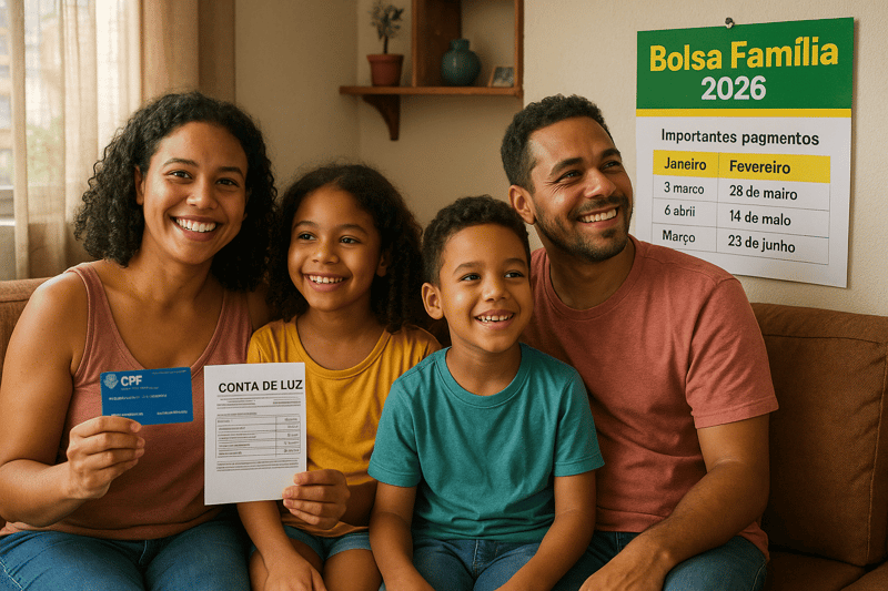Calendário Bolsa Família 2026: Recebimentos de Fevereiro