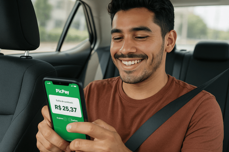 Cashback Uber e PicPay: Economize 15% nas Corridas