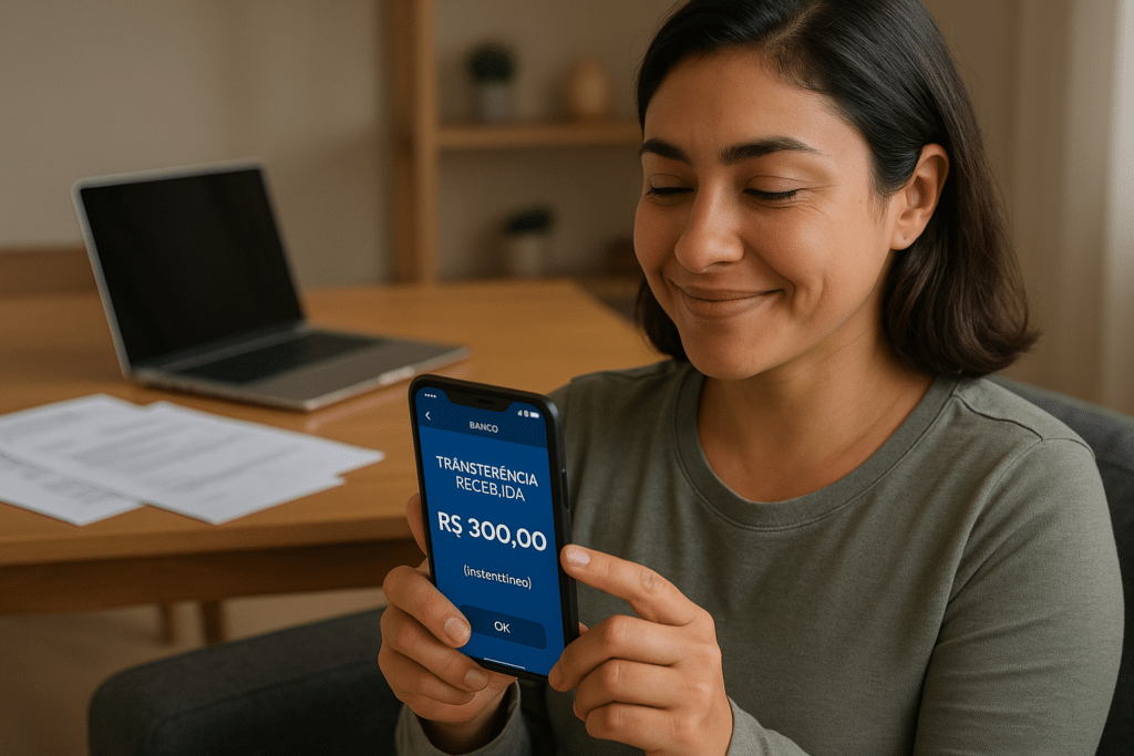 Empréstimo de 300 Reais na Hora pelo PIX