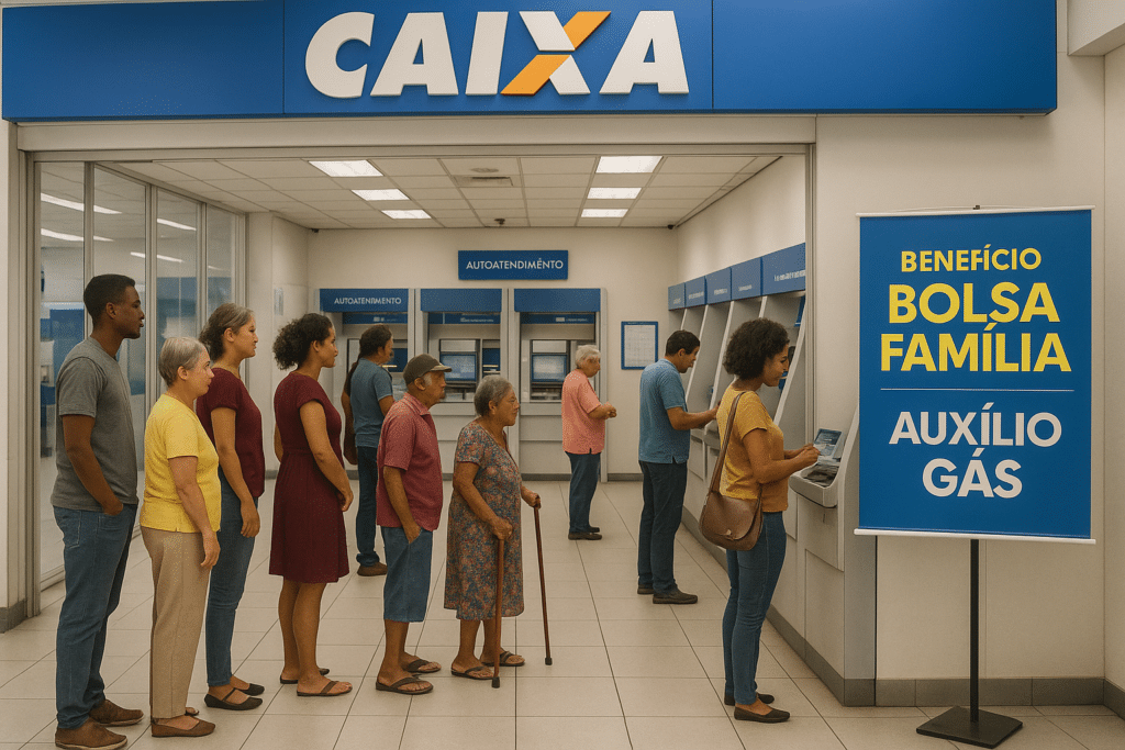 Caixa paga Bolsa Família e Auxílio Gás a NIS final 3