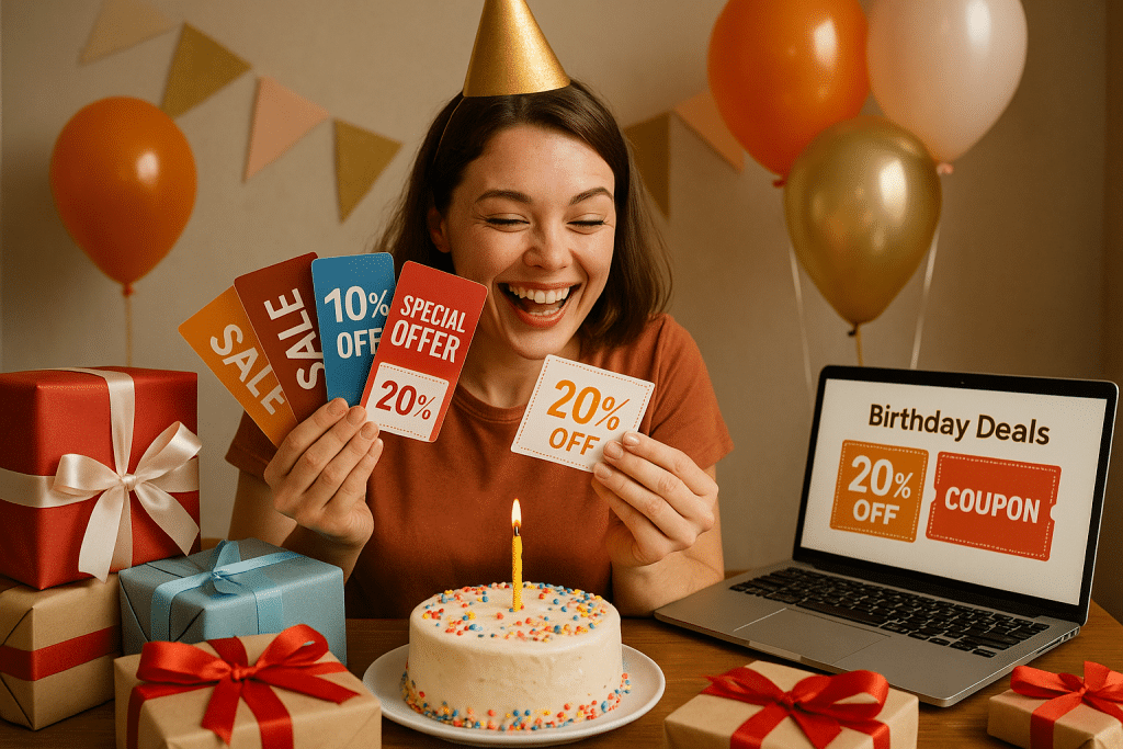 Brindes de Aniversário: Ganhe Coisas Grátis!