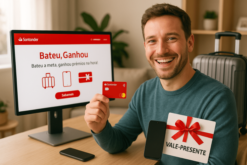 Resgate de Prêmios no Bateu Ganhou Santander