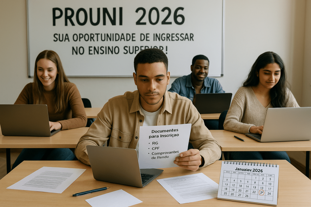 Prouni 2026: Inscrições Abertas a Partir de 26 de Janeiro