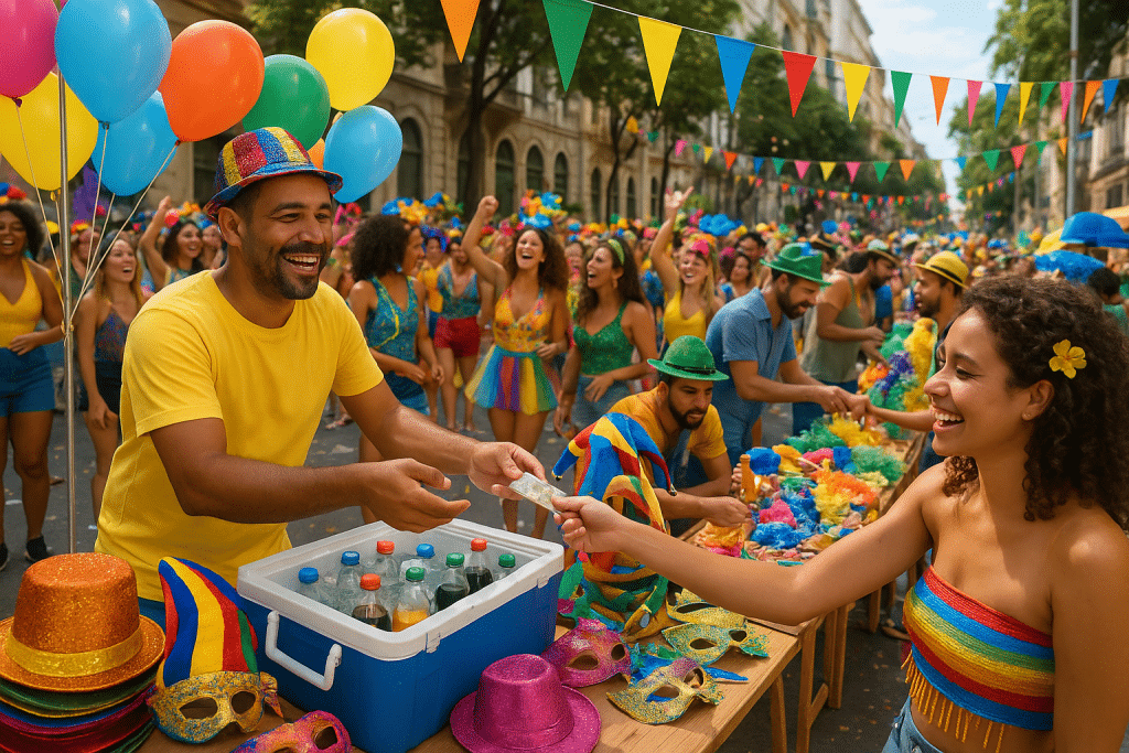 Carnaval: Como Lucrar Vendendo Bebidas e Acessórios