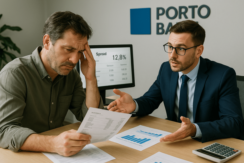 Aumento do Spread dos Cartões no Porto Bank