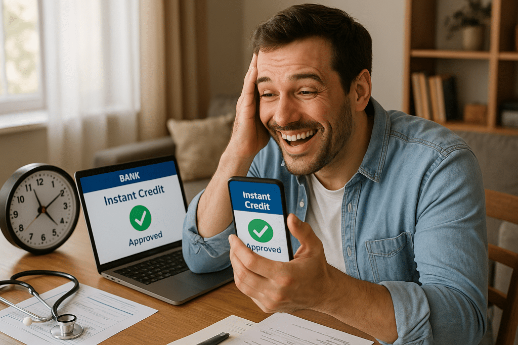 Qual banco libera crédito automaticamente?